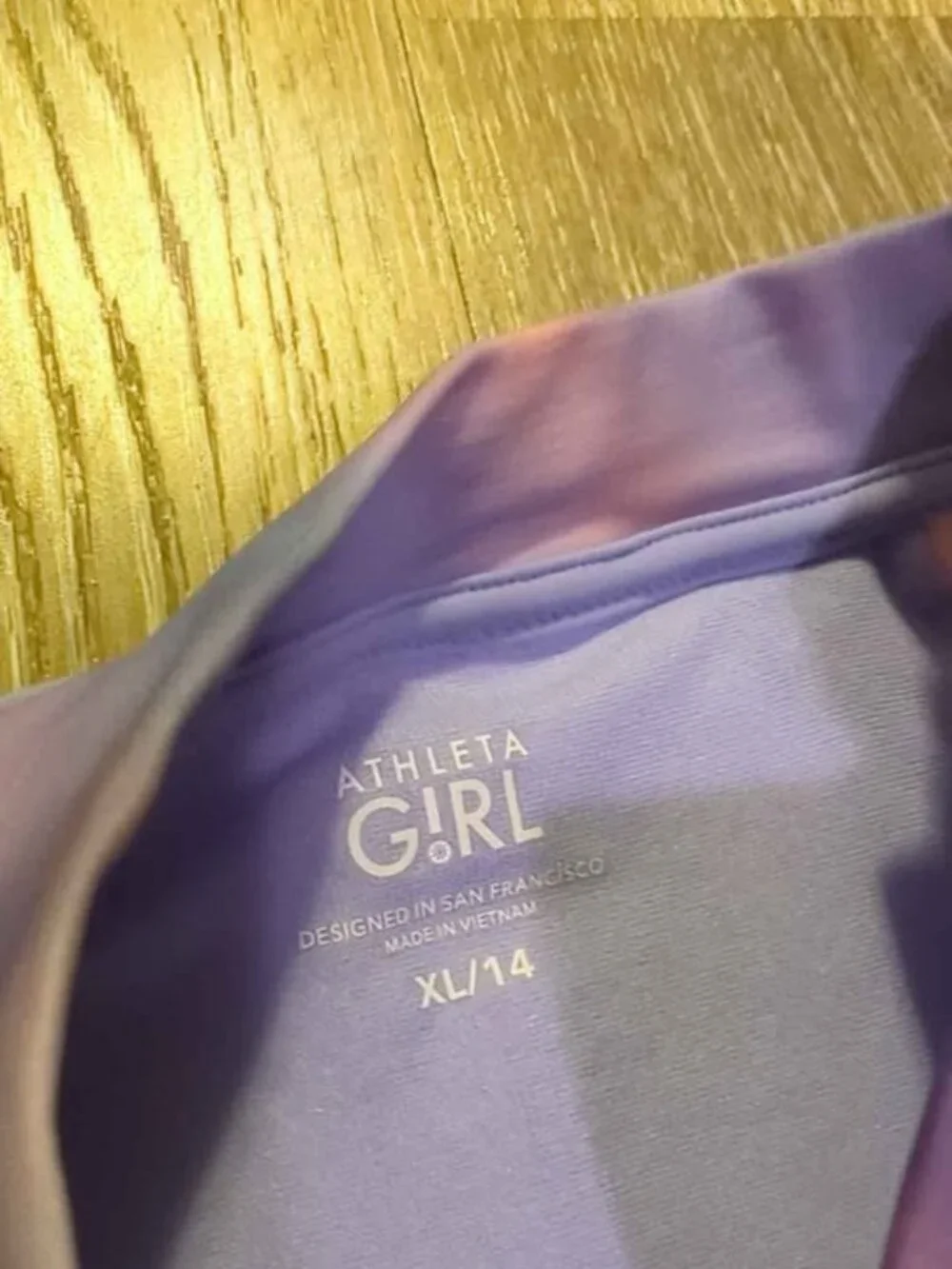 Athleta Girl Tie-Dye Long Sleeve Swimsuit XL/14 - Picture 2 of 4